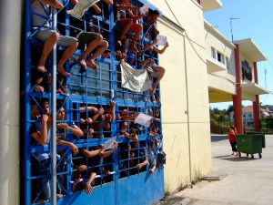 Unaccompanied Minors in the detention centre Pagani, august 20, 2009