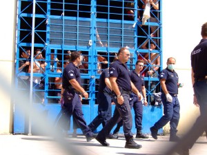 Guards in the detention centre Pagani, August 20, 2009