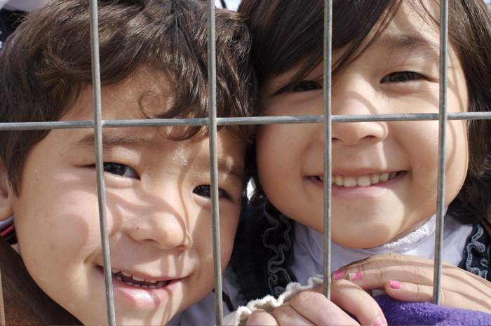 baby behind bars